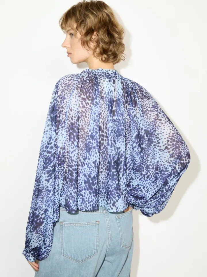 Jersey circle shirt - light blue