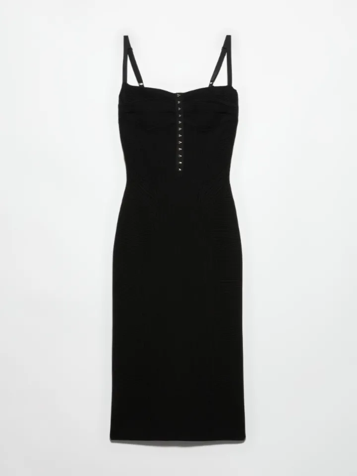Knit dress Sami Miró &Co.llaboration - black