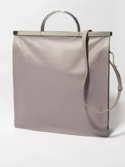 Leather bag - grey