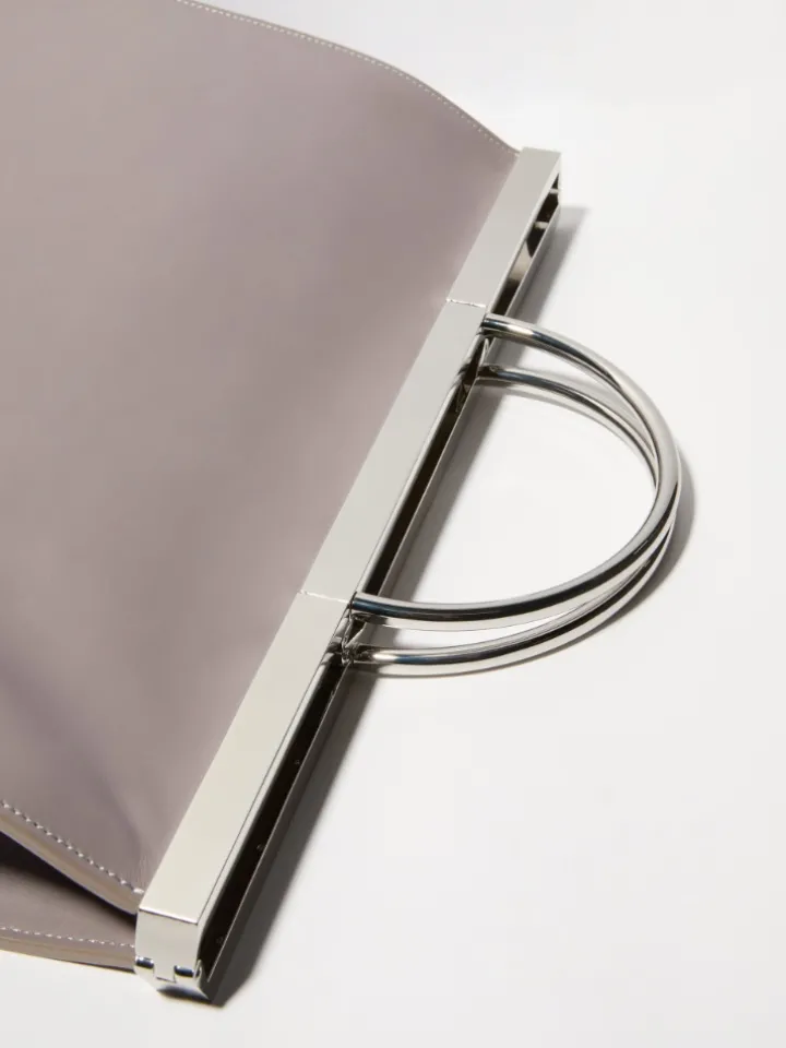Leather bag - grey