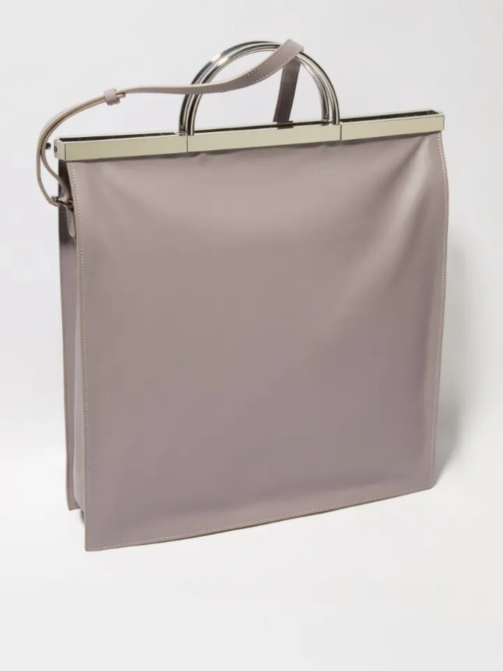 Leather bag - grey