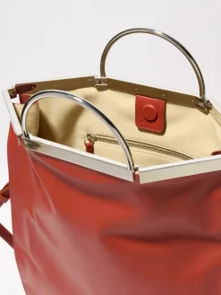 Leather bag - red