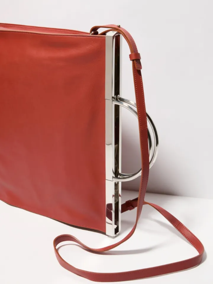 Leather bag - red