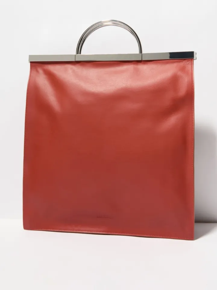 Leather bag - red