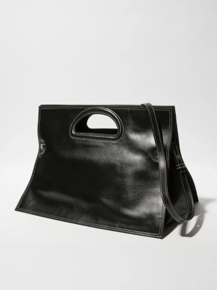 Leather Bookbag Sami Miró &Co.llaboration - black