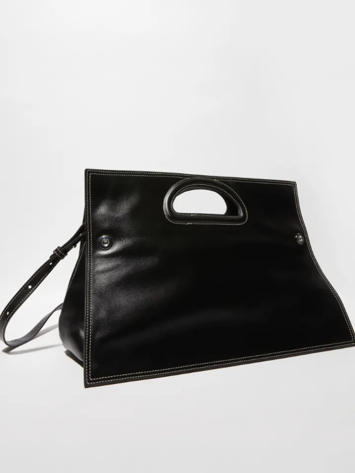 Leather Bookbag Sami Miró &Co.llaboration - black
