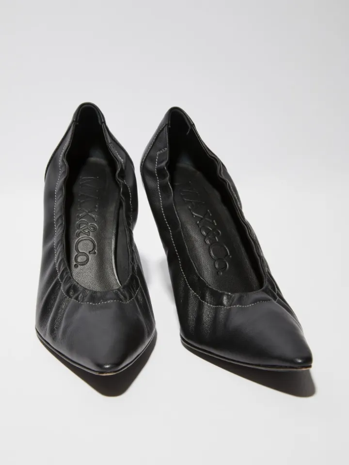 Leather pumps Sami Miró &Co.llaboration - black