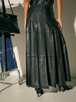 Leather skirt Sami Miró &Co.llaboration - black