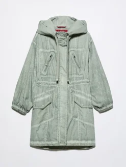 Lightweight nylon parka - jade