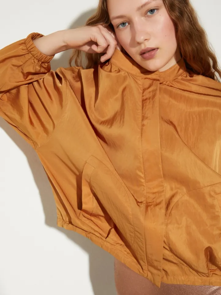 Lighweight bomber jacket - terra cotta