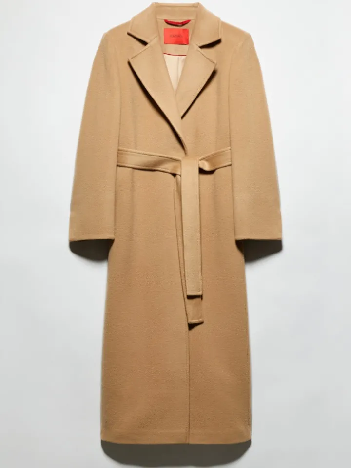 Longrun coat in drap - camel