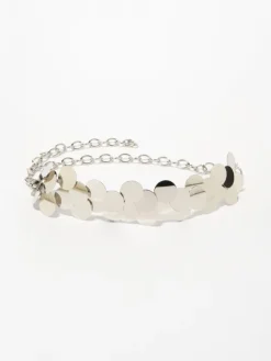 Mirrored metal belt - nickel