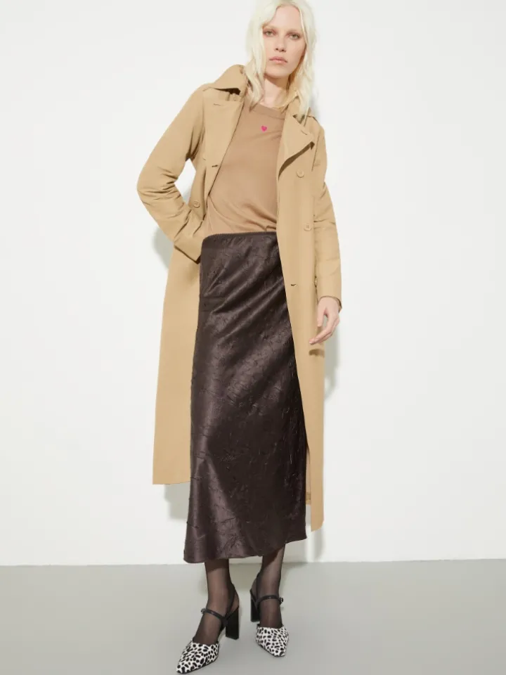 Ottoman midi trench coat - must