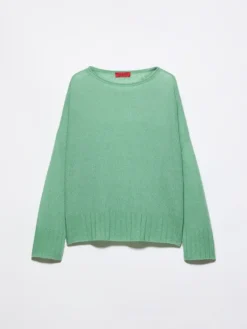 Oversized cashmere-blend jumper - green