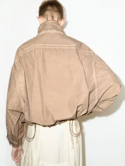 Oversized nylon bomber jacket - buck