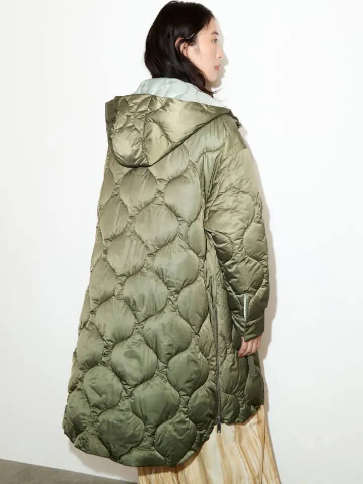 Oversized padded parka - kaki