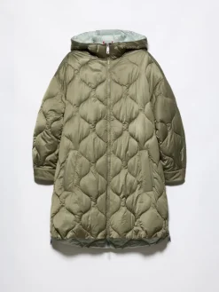 Oversized padded parka - kaki