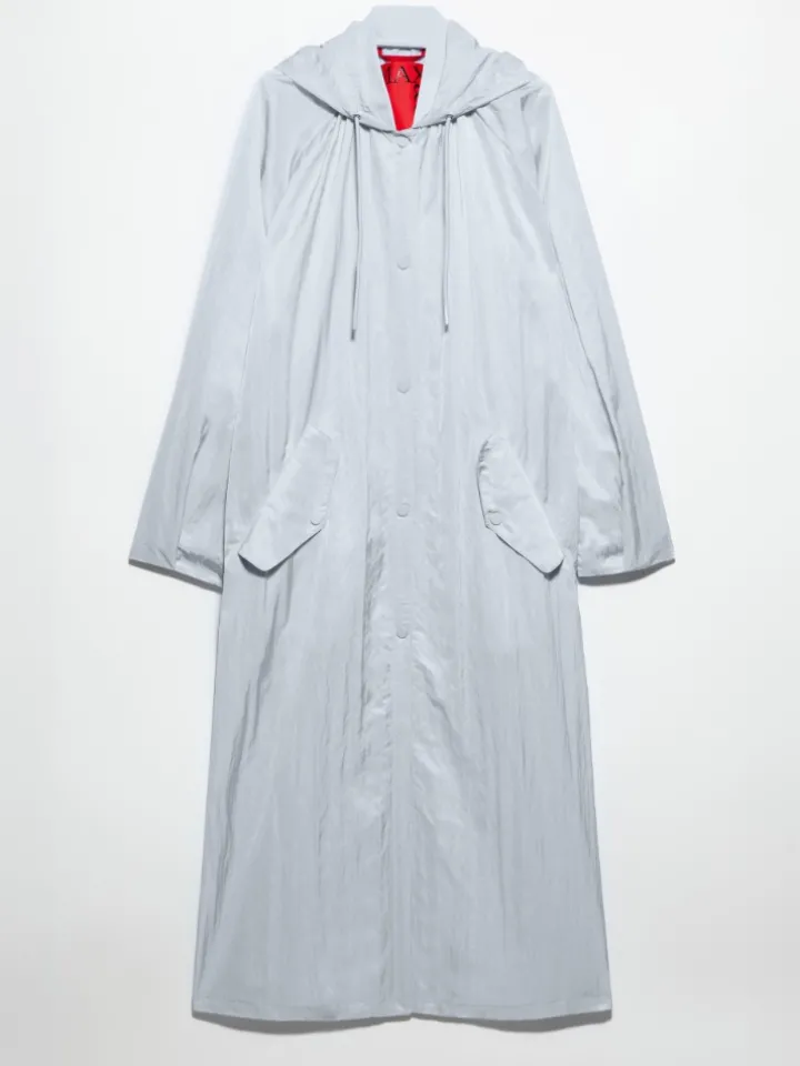 Oversized parachute parka - sky-blue