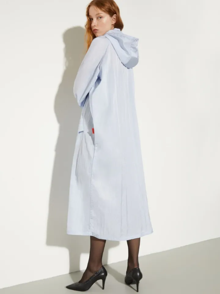 Oversized parachute parka - sky-blue