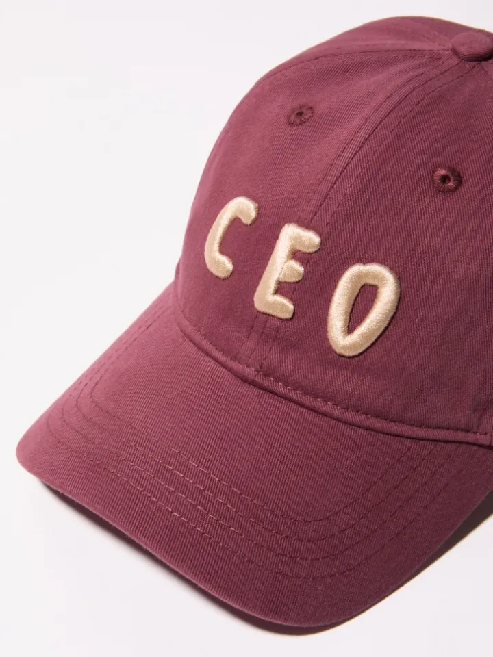 P. Terzini &Co.llaboration cap - bordeaux