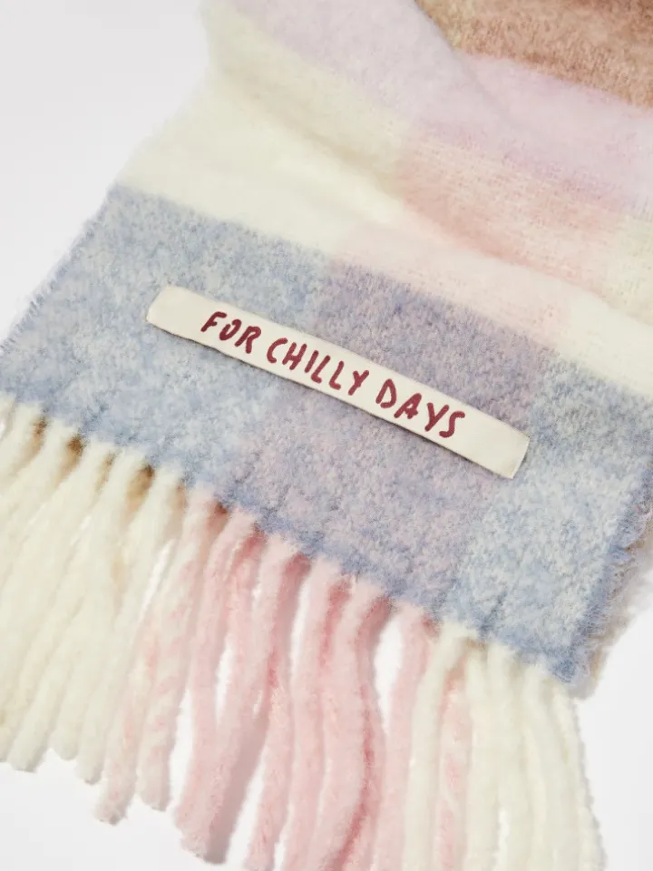 P. Terzini &Co.llaboration scarf - pink