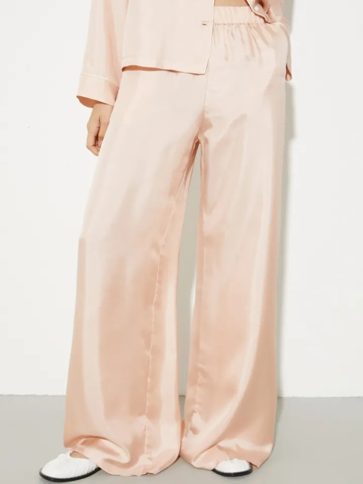 P. Terzini &Co.llaboration silk trousers - pink