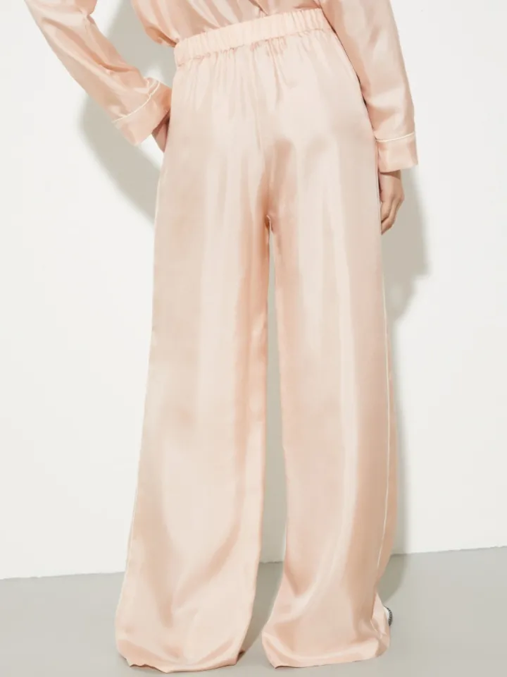 P. Terzini &Co.llaboration silk trousers - pink