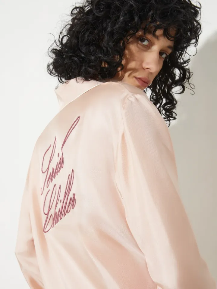 P. Terzini &Co.llaboration silk shirt - pink