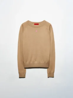 Pure merino wool jumper - camel