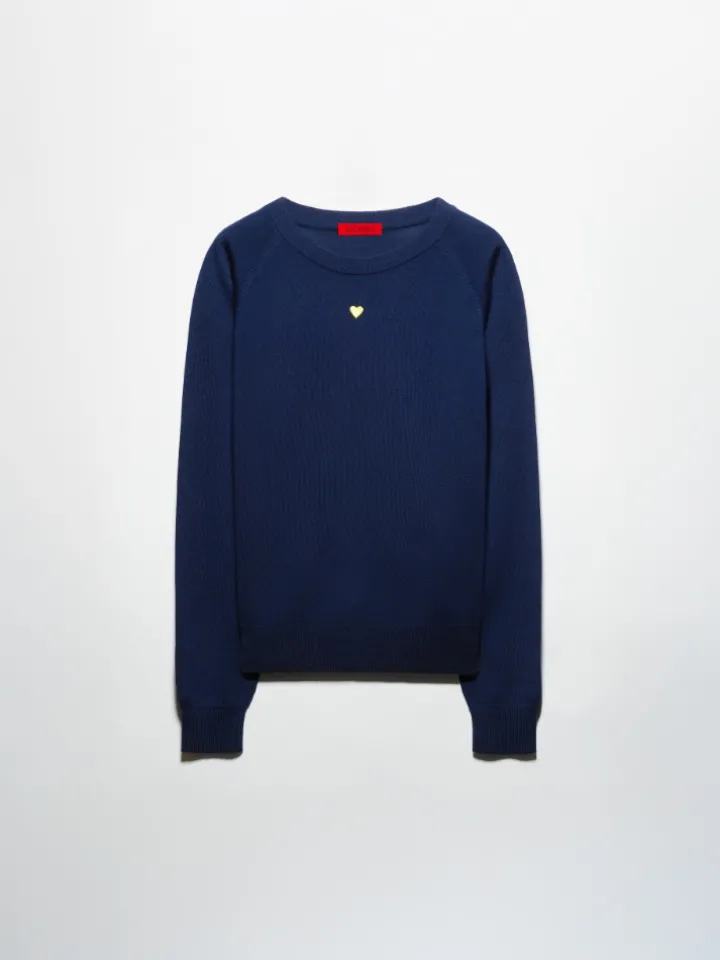 Pure merino wool jumper - navy