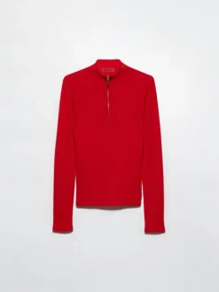 Pure merino wool jumper - red