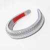 Rhinestone-embellished headband - medium grey