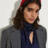 Rhinestone-embellished headband - red