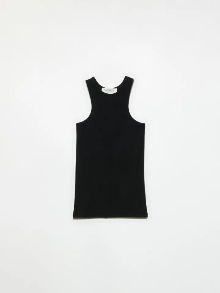 Ribbed tank top Sami Miró &Co.llaboration - black