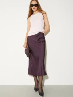Rib-knit cotton tank top - pink