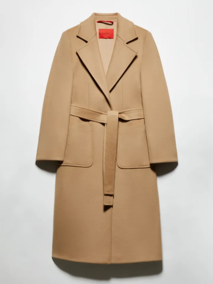 Runaway coat in drap - camel