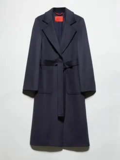Runaway coat in drap - navy