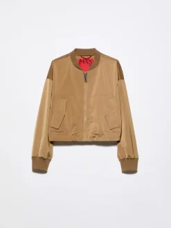 Satin bomber jacket - buck