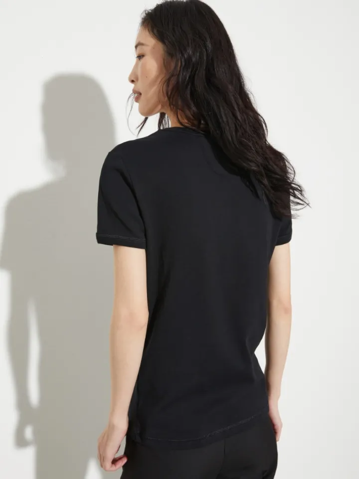 Slim-fit logo T-shirt - black