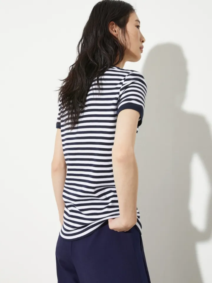 Slim-fit logo T-shirt - navy