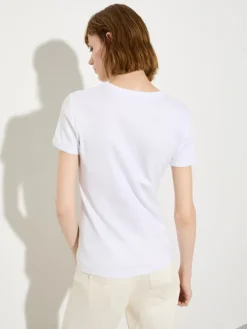 Slim-fit logo T-shirt - optical white