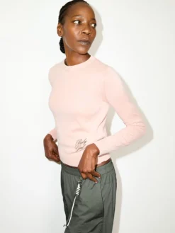 Stone-washed cotton top - antique rose