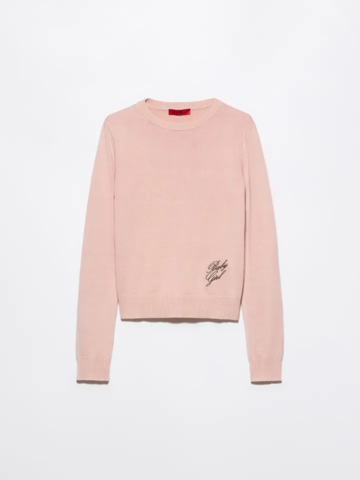 Stone-washed cotton top - antique rose