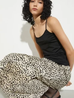 Stretch jersey top - black