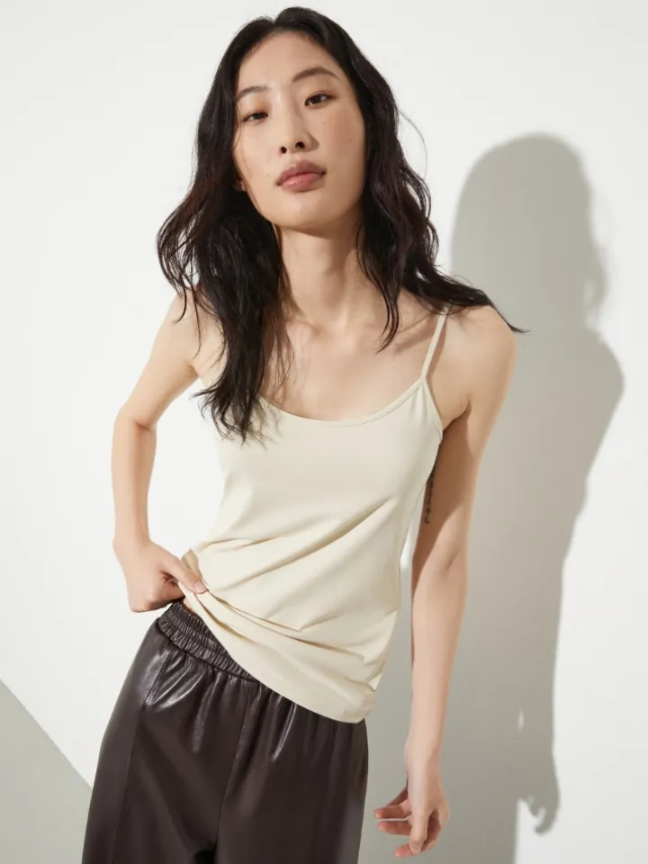 Stretch jersey top - powder