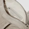 Suede tote bag - turtledove