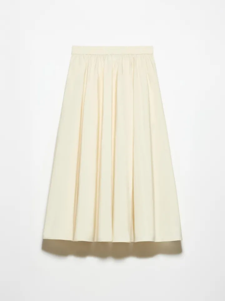 Taffeta corolla skirt - cream