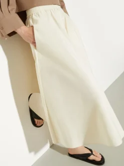 Taffeta corolla skirt - cream