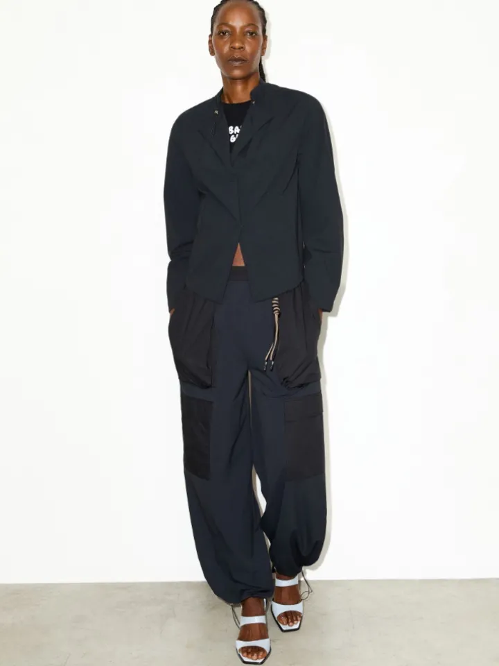 Technical-jersey jacket - black