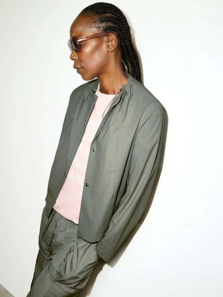 Technical-jersey jacket - kaki
